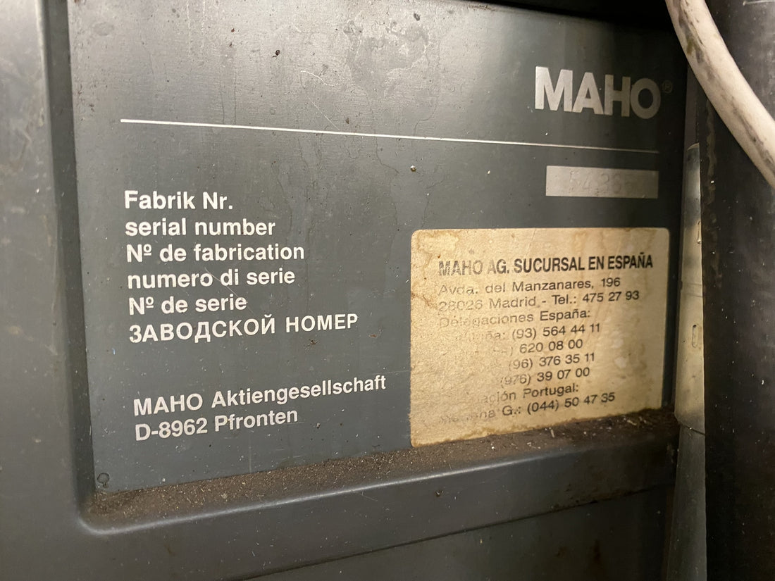 FRESADORA CNC MAHO MH 500 W