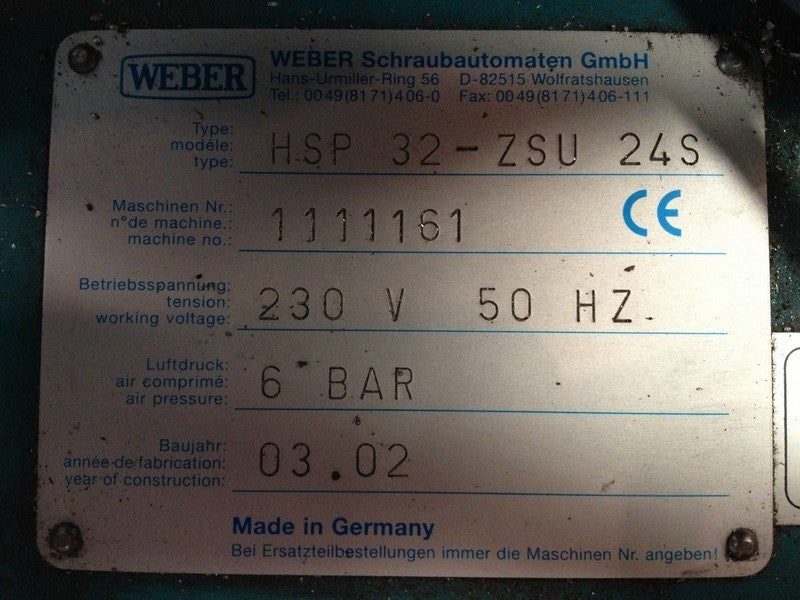 ATORNILLADOR AUTOMATICO WEBER