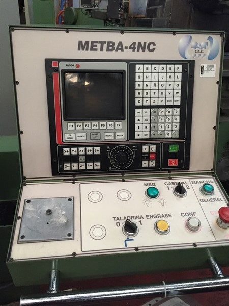 FRESADORA METBA CN 4CNC