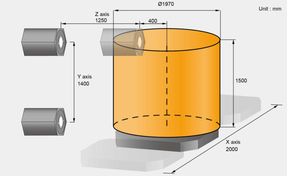 Horizontal machining centre Tongtai HG-1250