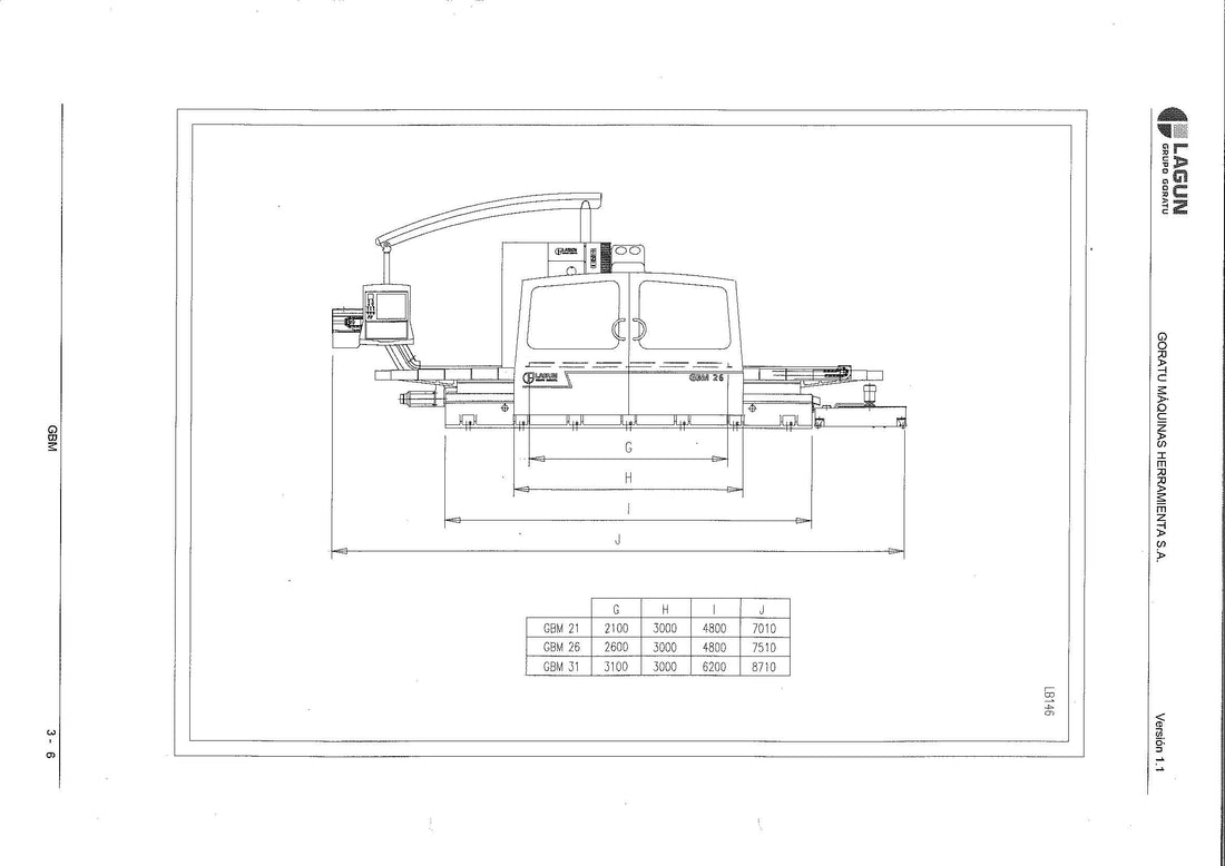 FRESADORA BANCADA FIJA LAGUN GBM-31