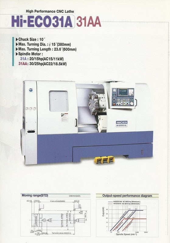 TORNO HWACHEON HI-ECO 31A