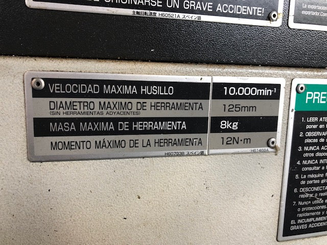 CENTRO DE MECANIZADO MORI SEIKI DV-5080