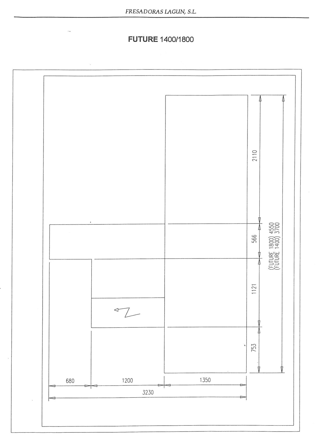FRESADORA LAGUN FUTURE 1400