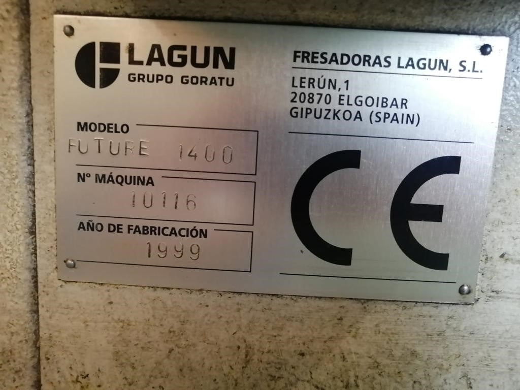 FRESADORA BANCADA FIJA LAGUN FUTURE 1400