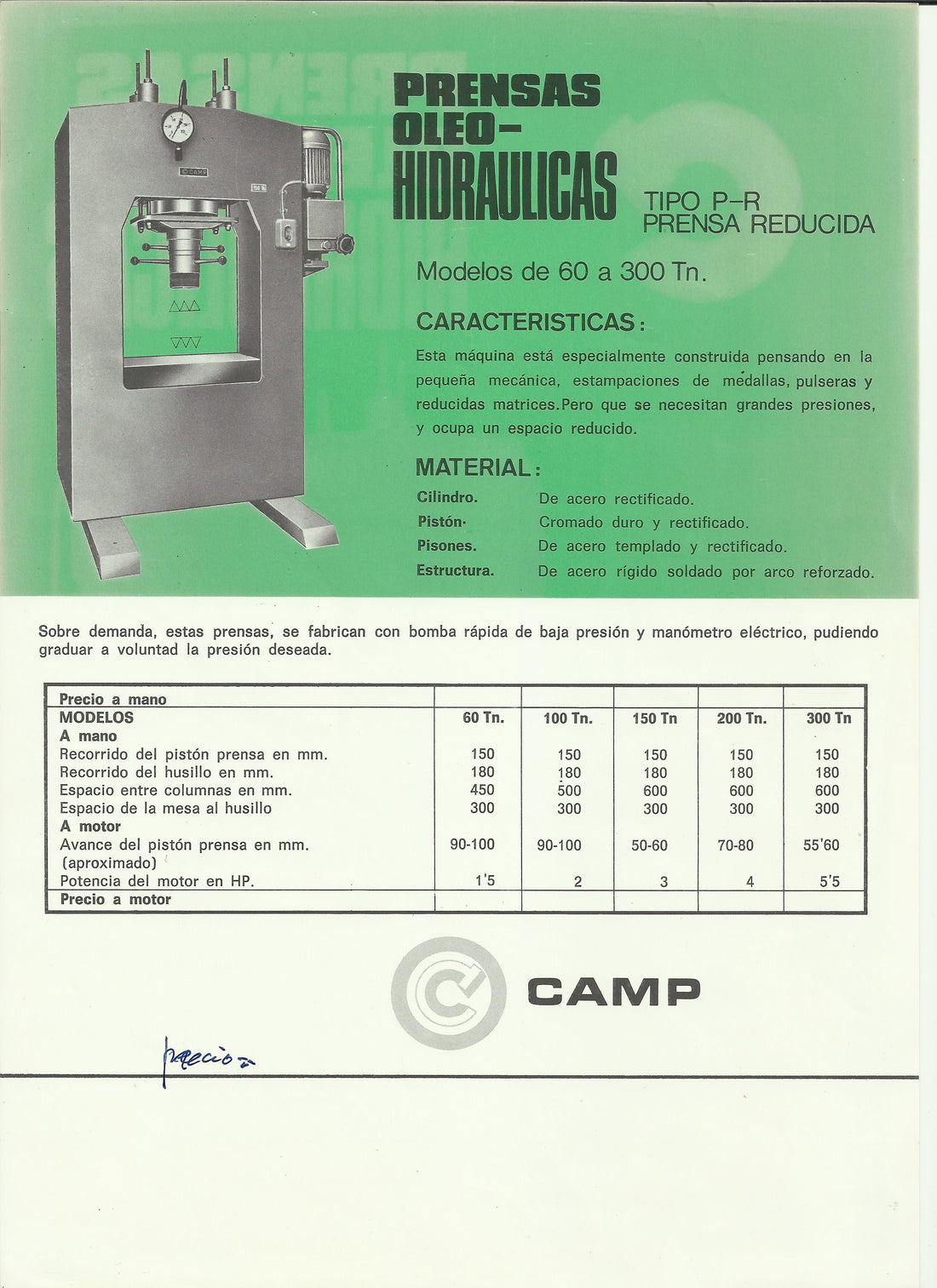 PRENSA CAMP 60 TM