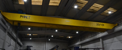PUENTE GRUA PYMMET BIRRAIL 20m. DOBLE GANCHO 20+10 Tn