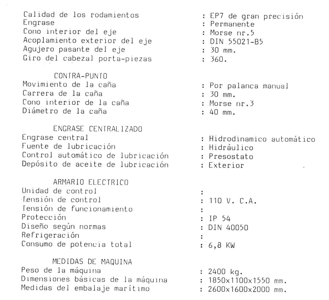 RECTIFICADORA CILINDRICA GER CE 450 CNC