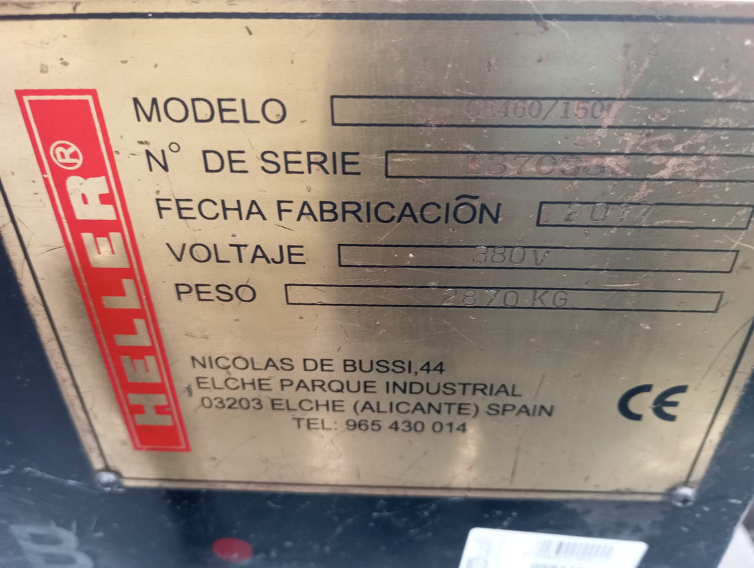 TORNO HELLER MOD:CE460X1500