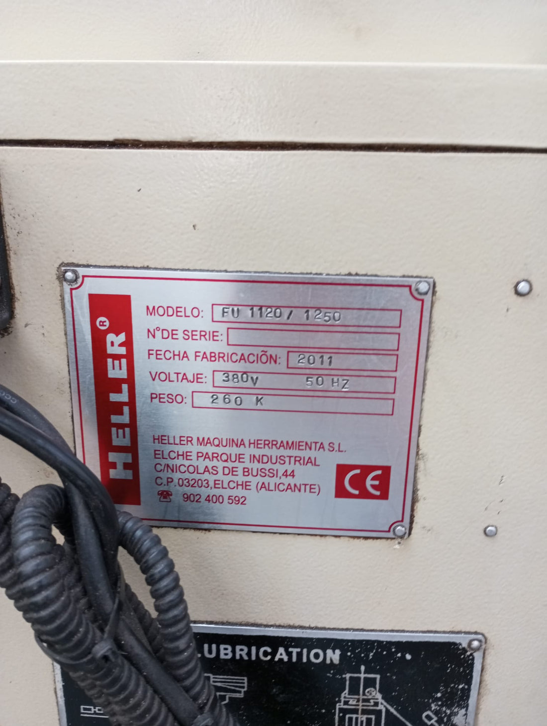 FRESADORA HELLER FU1120-1250