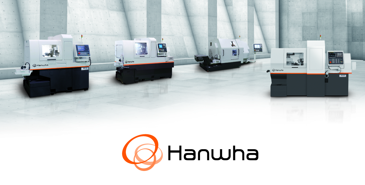 Tornos cnc Hanwha para decoletaje